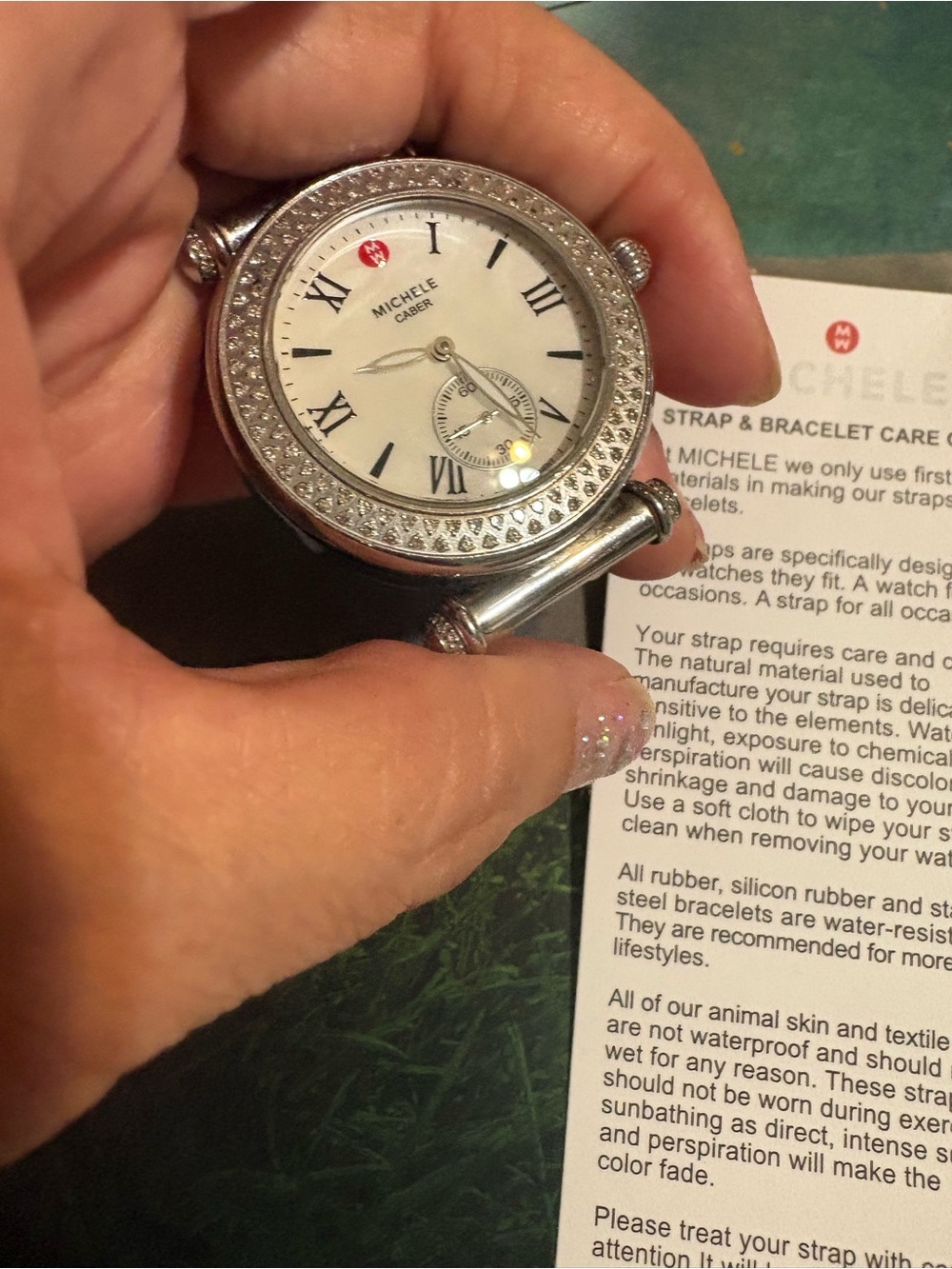 Michele Caber New Authentic Watch 148 Diamond case only.